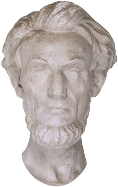c. 1865 Memorial Era Plaster Casting of Abraham Lincoln's Head