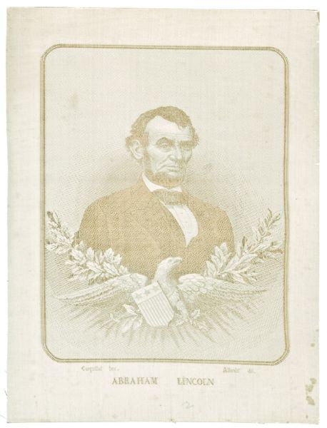 Abraham Lincoln Woven Silk Portrait THREADS No 406