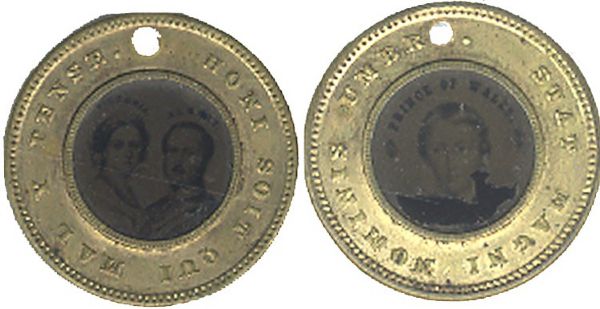 1860 Prince of Wales Souvenir Badge 