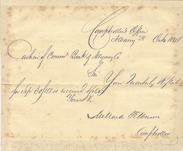 Millard Fillmore Autograph Letter Signed