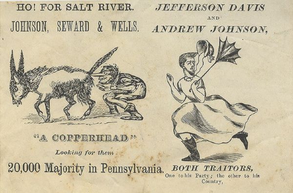 Rare anti President Andrew Johnson Salt River Ticket