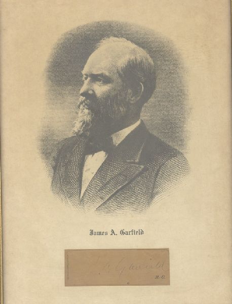 The Autograph of President James Garfield