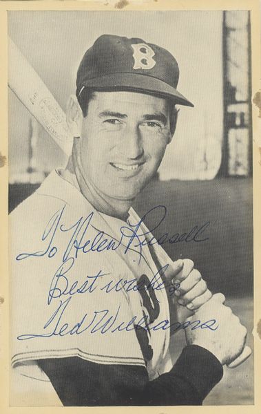Ted Williams Signed Photograph