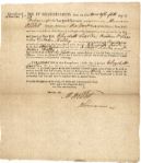 1788 "Marinus Willett" Signed Recognizance Bond 