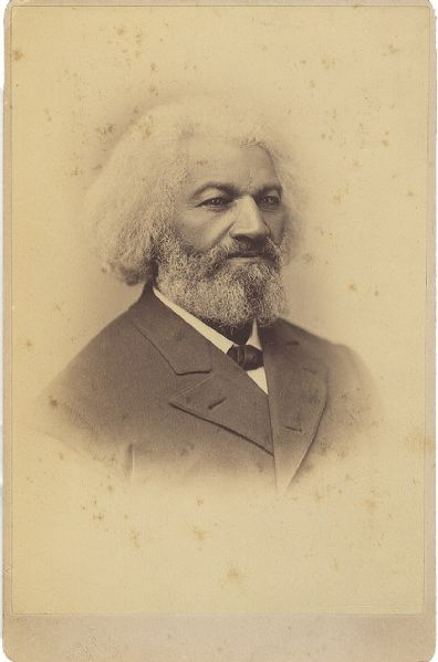 Frederick Douglass Cabinet Card Presented by Douglass to a Rhode Island Abolitionist