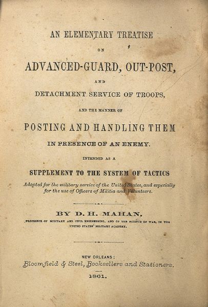 Important subjects dealt with in chapters, Tactics, Manner of Placing and Handling Troops ...
