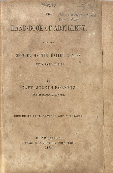 Confederate Artillery Manual