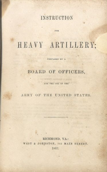 Confederate Heavy Artillery Manual