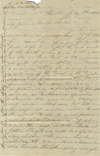 The Wife of A Confederate Lieut. Colonel Writes From Petersburg 