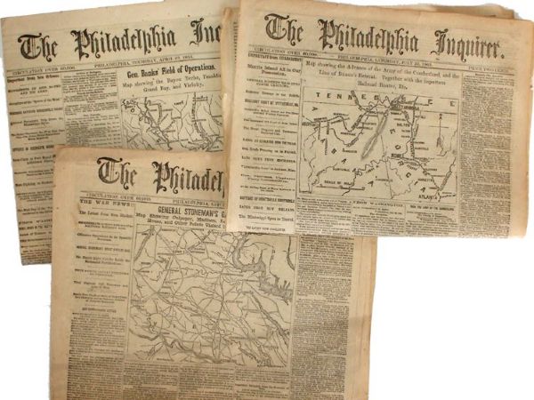 Newspapers With Printed Maps