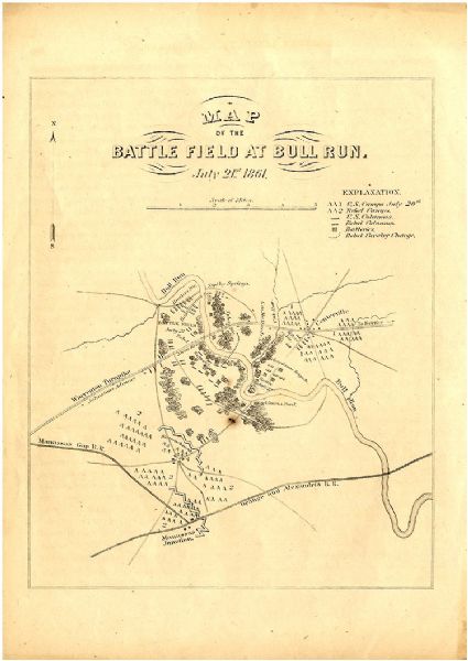 Map of Bull Run
