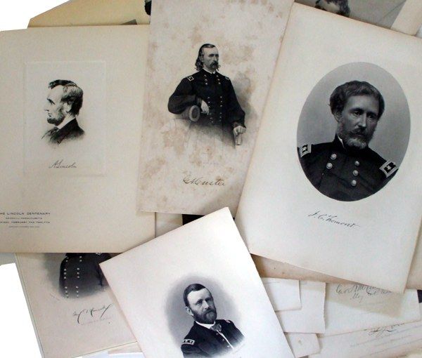 23 Engravings of Union Generals