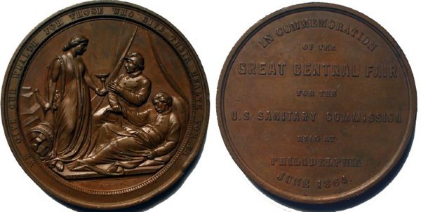 1864 Commemorative Medal for Sanitary Commission Fair