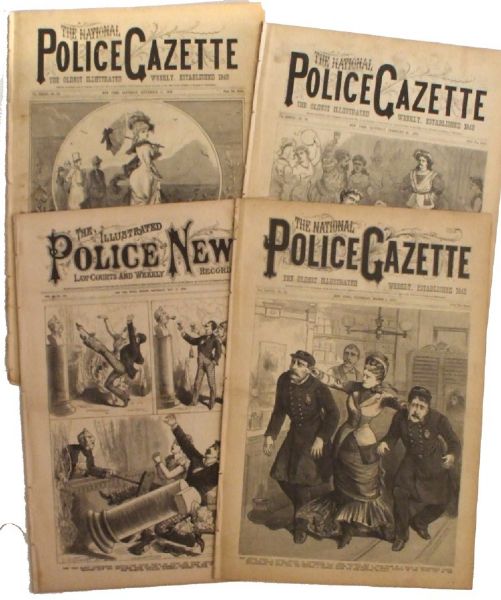 Police Gazette Grouping With Lynchings