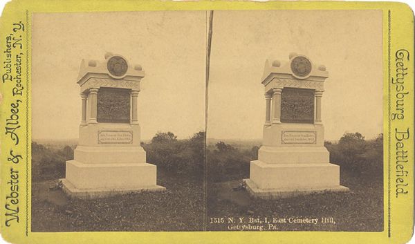 Gettysburg Monument Stereoview
