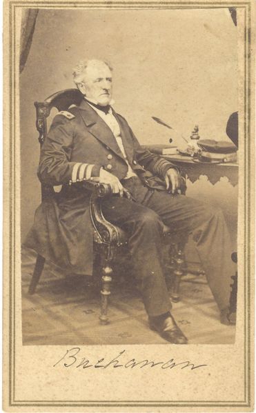 CDV of Confederate Navy Captain Franklin Buchanan 