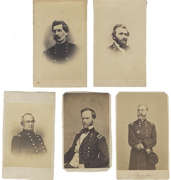 CDV Group of 5 Federal Generals 