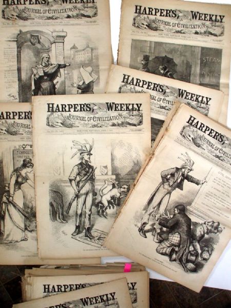 Large Harper’s Weekly 1876 Grouping