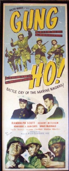 WWII Patriotic Movie Poster Signed By An Icon