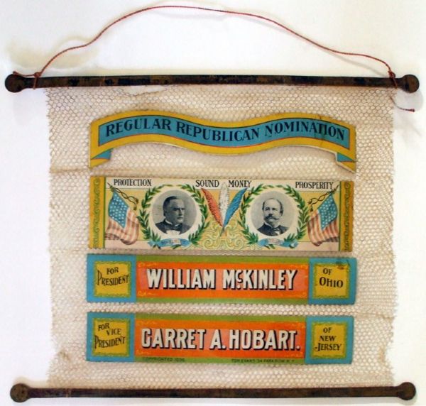 Nice Example of a McKinley-Hobart Campaign Banner