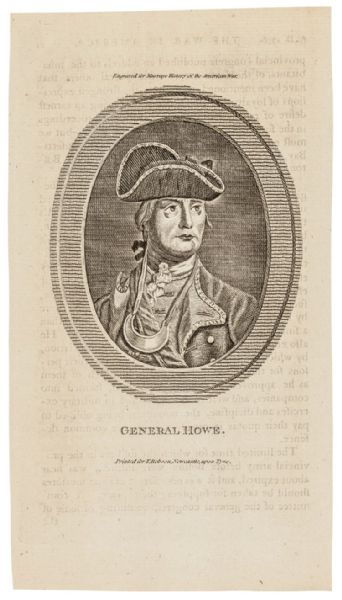 1779 Engraved Portrait of American General Robert Howe
