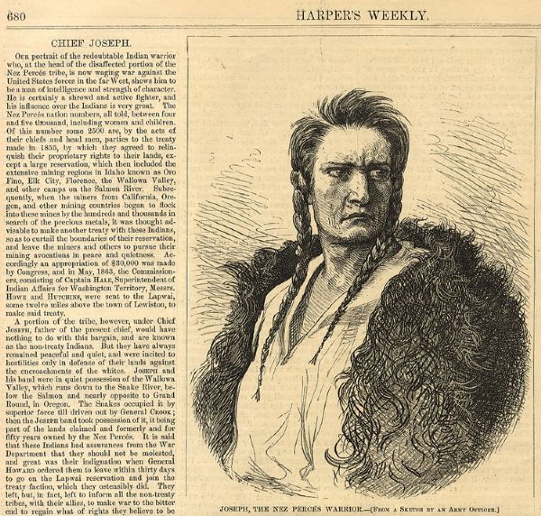 Chief Joseph Surrender A Month After This Biography Was Published
