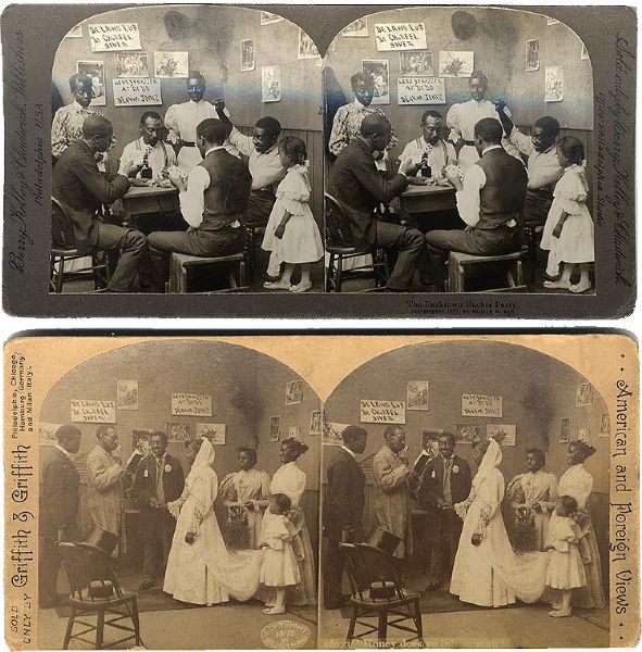 A Great Pair of Black Comic Stereoviews 