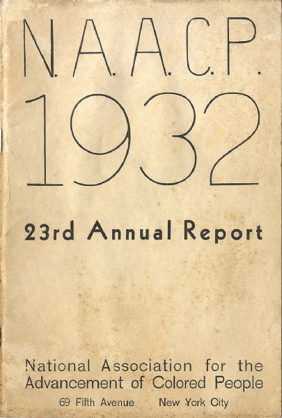 “NAACP 1932, 23rd Annual Report,