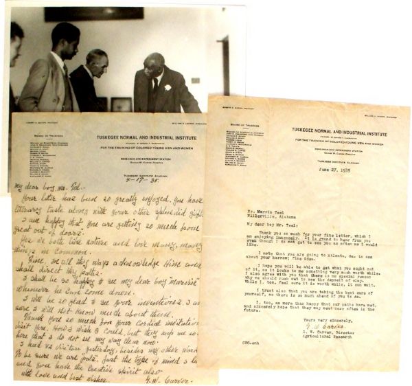 George Washington Carver Encourages A Young Inventor - An Archive of 25 Letters