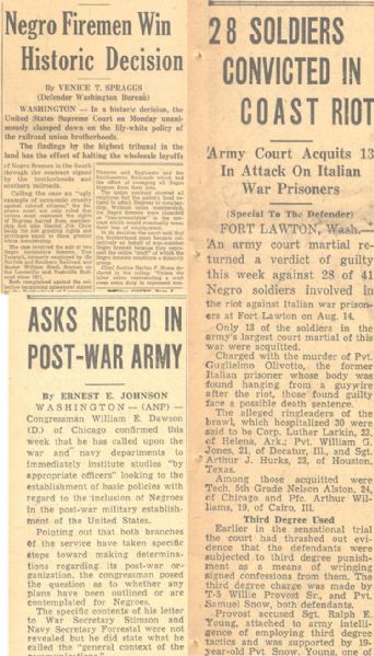 Two Important Legal Cases Reported in this African American Newspaper