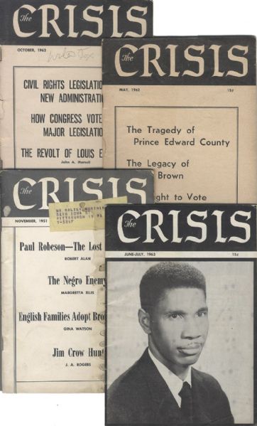 Four Kennedy Era Issues of “The Crisis” Including Medger Evers Murder