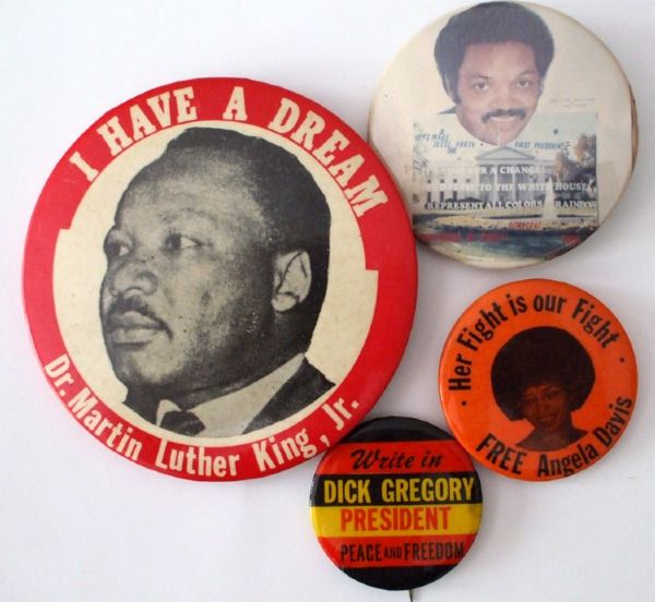 A Political Pinback Grouping