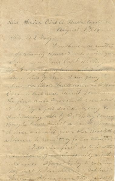 1st Alabama Cavalry Soldier Writes About the Capture of General Stoneman