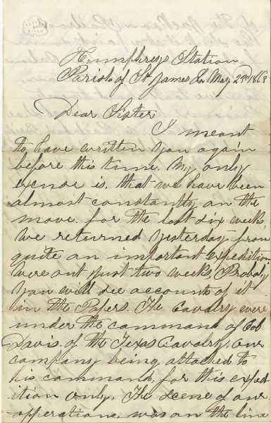 6th Michigan Soldier Writes a Good Letter About  A Running Gun Battle with the Confederates