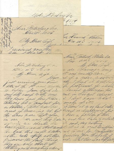 36th Mass. Vols. Petersburg Siege Letter Group. 