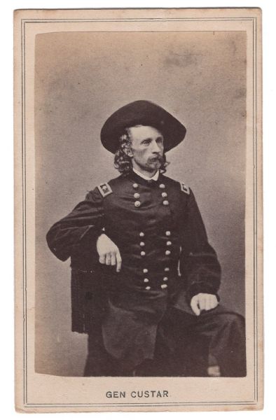 CDV of George Armstrong Custer as a Major General