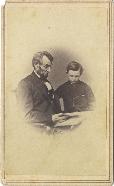 The Only Image of President Lincoln and His Son