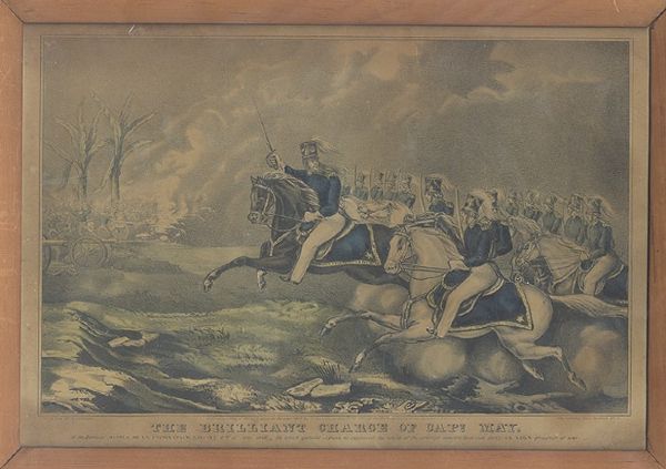 A Rare Mexican War Period Currier & Ives Print of the Battle of Resaca