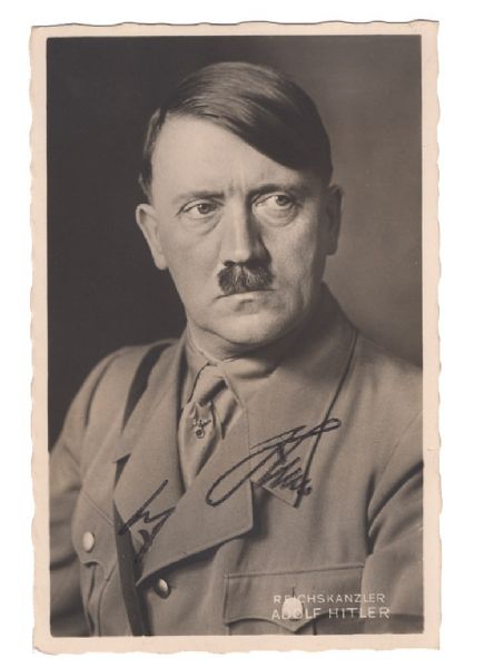 Hitler Signed Postcard