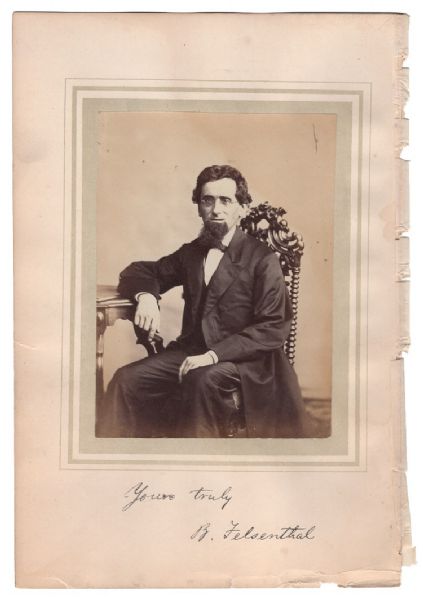 Signed Photograph of Bernhard Felsenthal