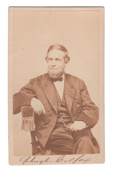 Schyler Colfax, Jr. Signed Photograph
