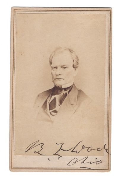 Senator Benjamin F. Wade Signed Photograph