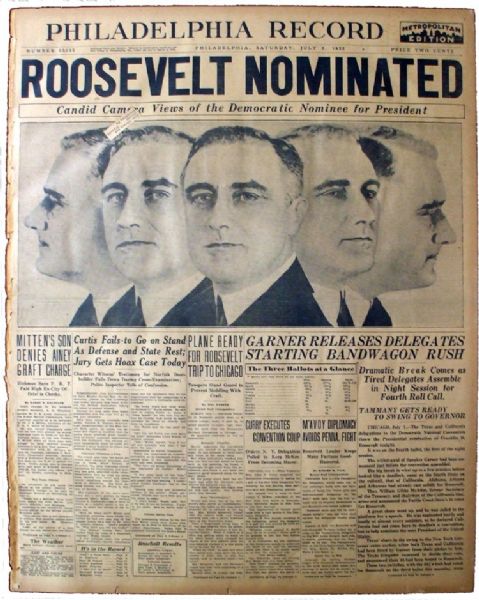 FDR’s First of Four Nominations