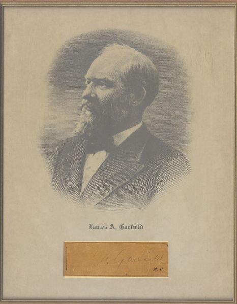 The Autograph of President James Garfield