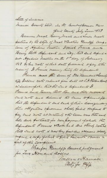 Document Signed by President Benjamin Harrison