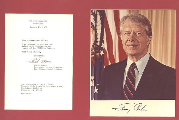 President Carter Signed Photo