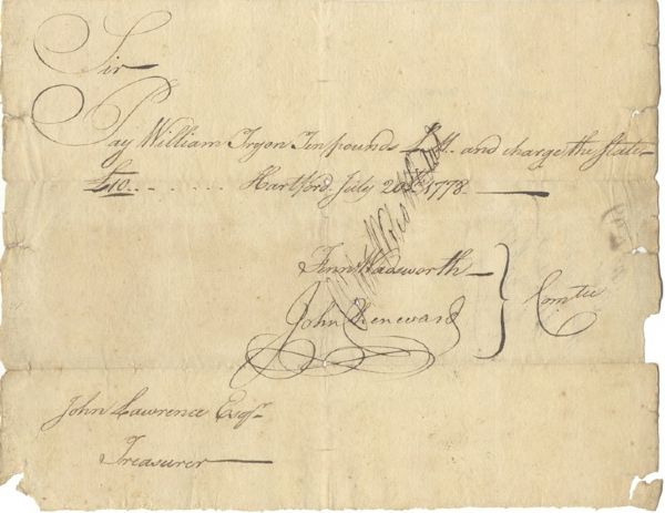 A Pair of Connecticut Pay Documents