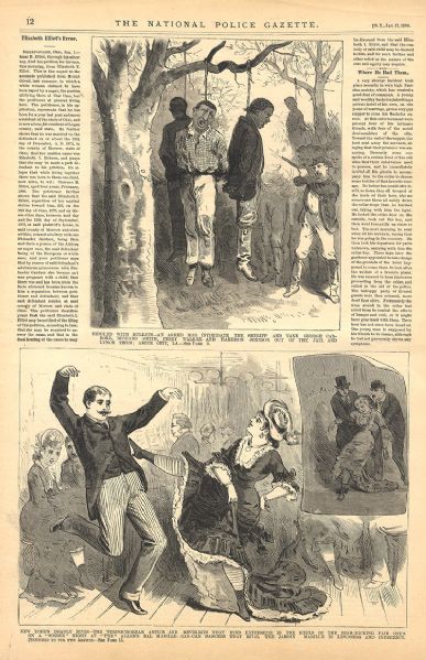 Lynching Black Men Four At A Time in Louisiana - 1880 