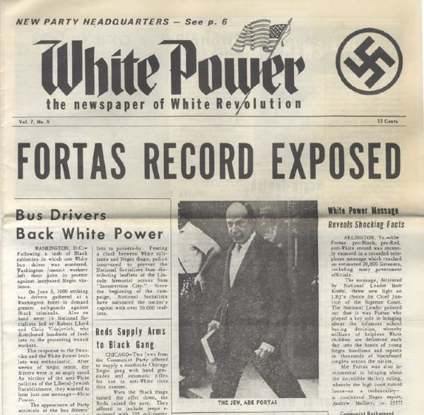 White Power 1968 Newspaper