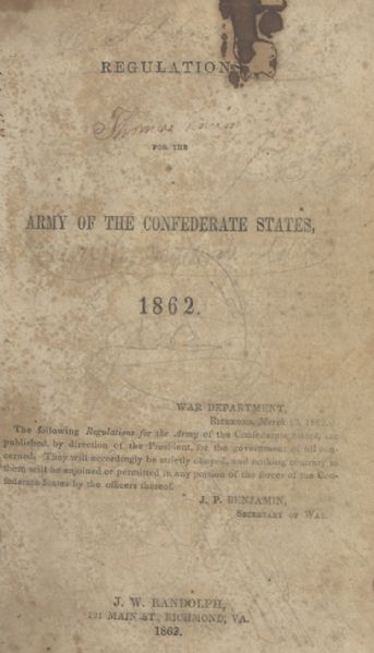 A Confederate Manual With Texas Ownership